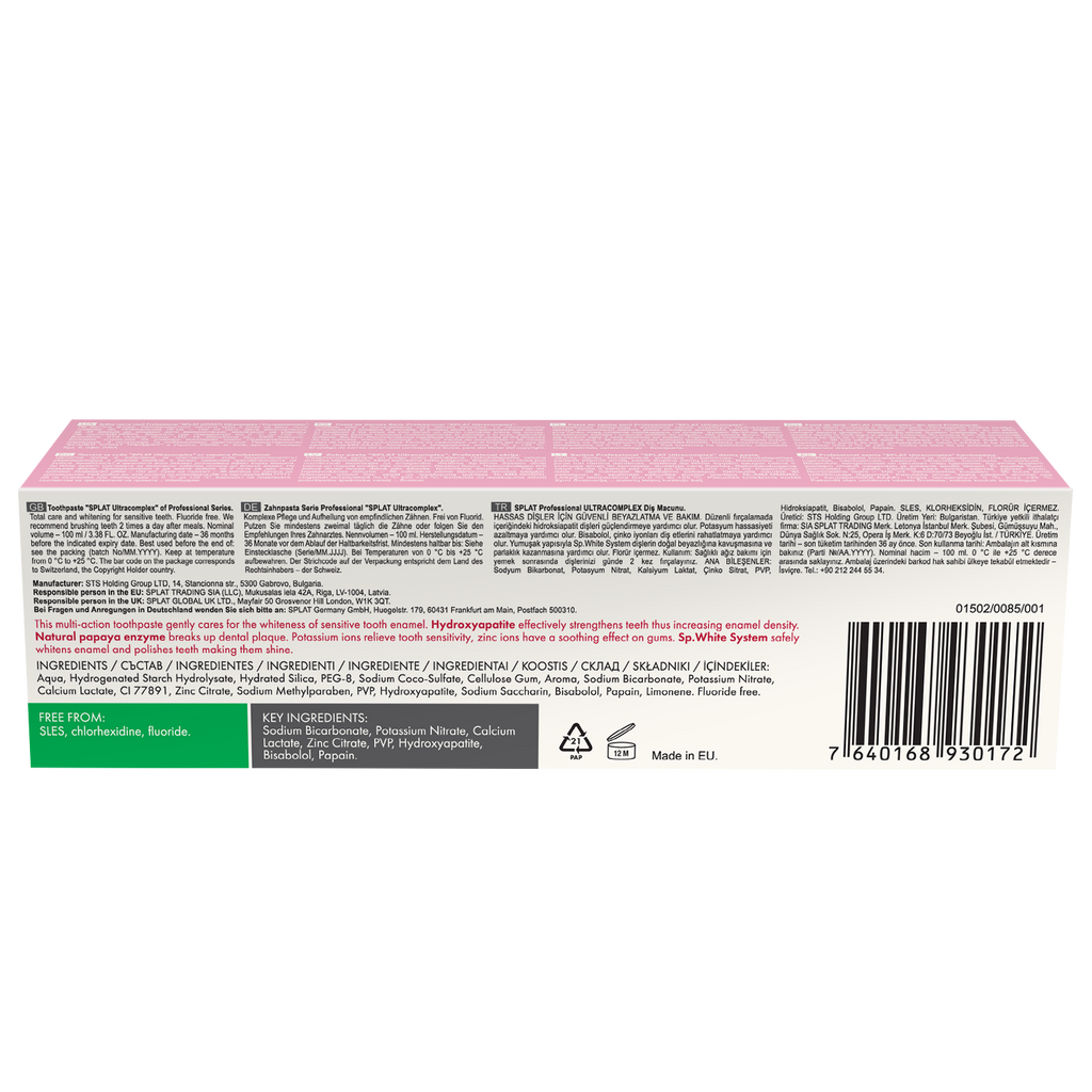Pasta Dental Splat Ultracomplex 100ml