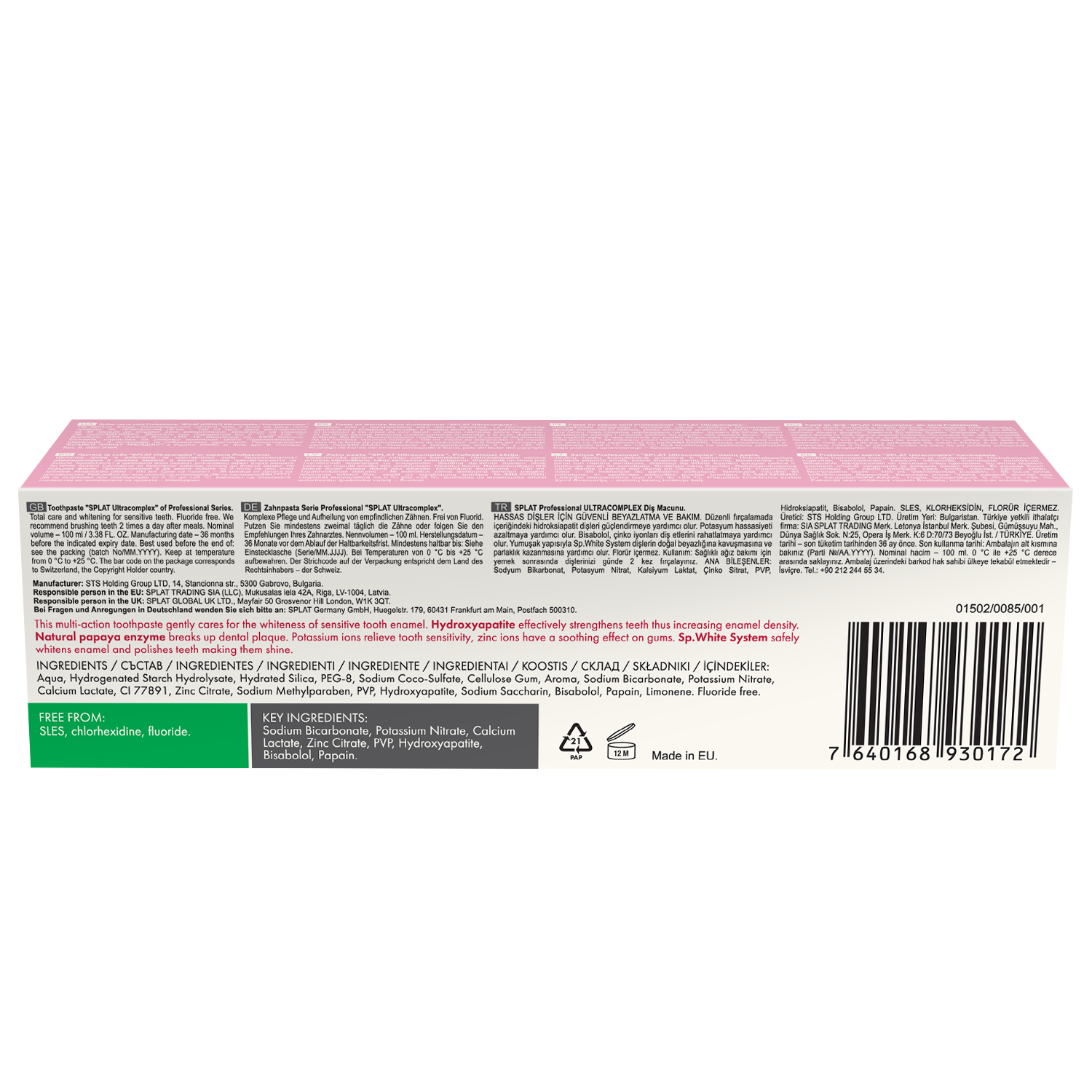 Pasta Dental Splat Ultracomplex 100ml