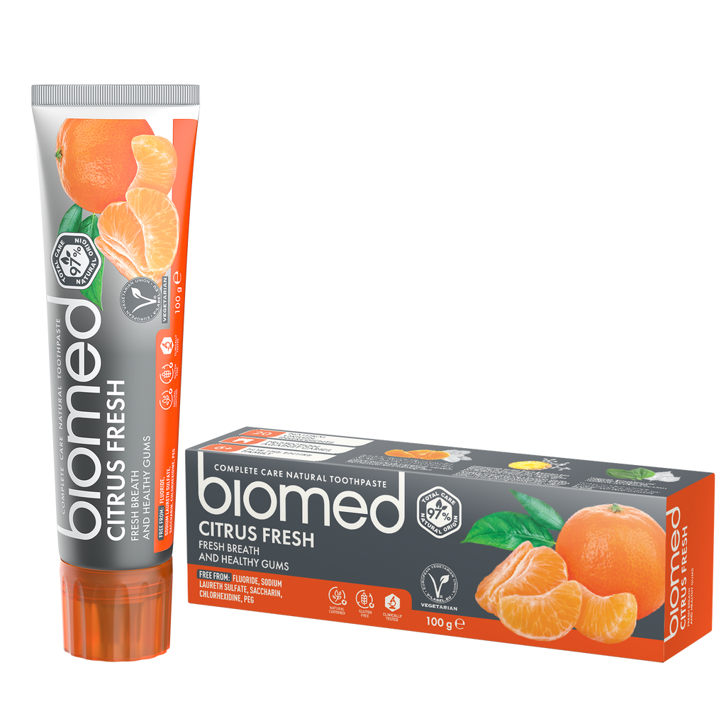 Pasta dental Biomed Citrus Fresh sin flúor 100g