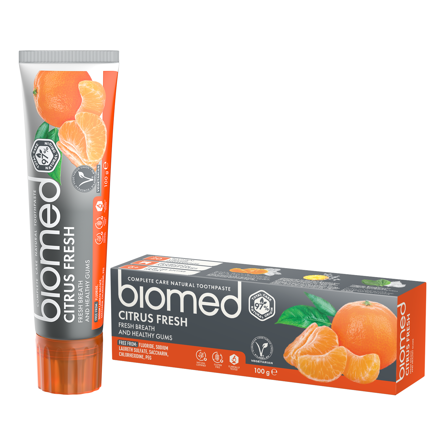 Pasta dental Biomed Citrus Fresh sin flúor 100g