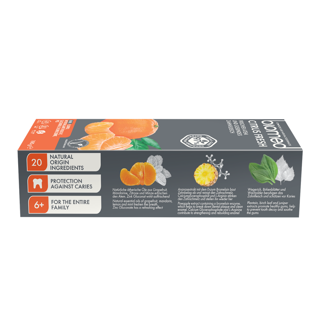 Caja de Pasta dental Biomed Citrus Fresh citricos