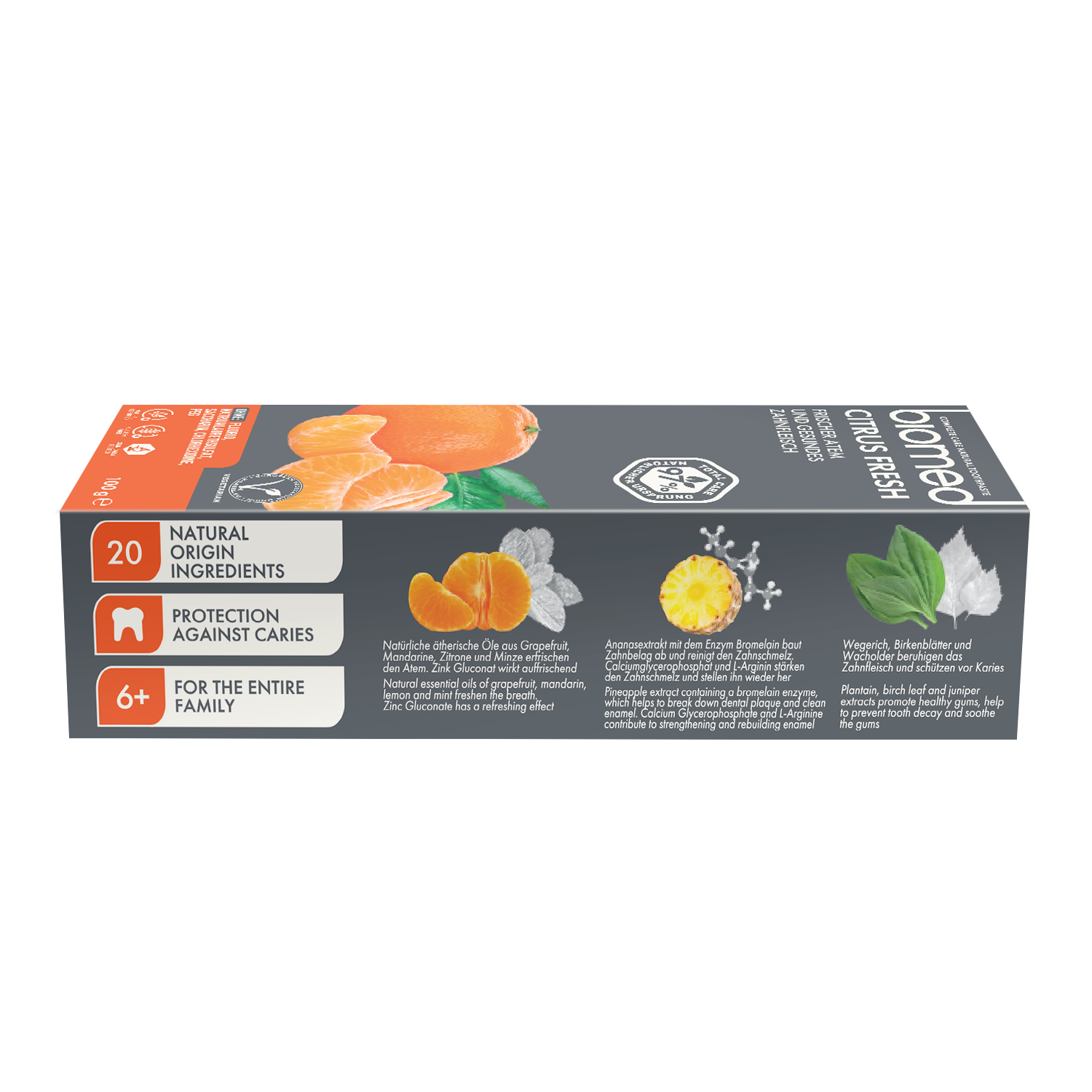Caja de Pasta dental Biomed Citrus Fresh citricos