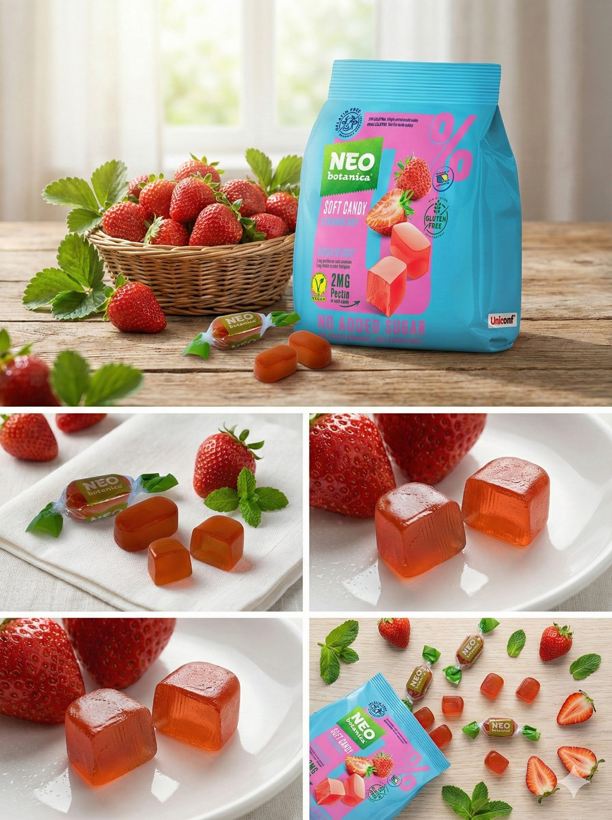 NEO BOTANICA Frutilla con gomitas y frutillas