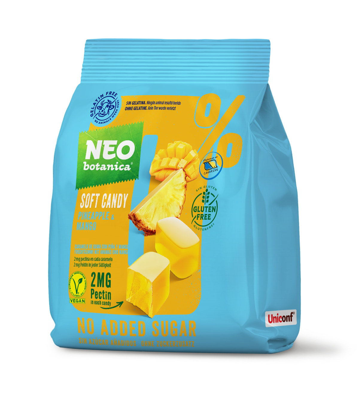 Gomitas Neo Botanica Piña Mango sin azúcar 120g