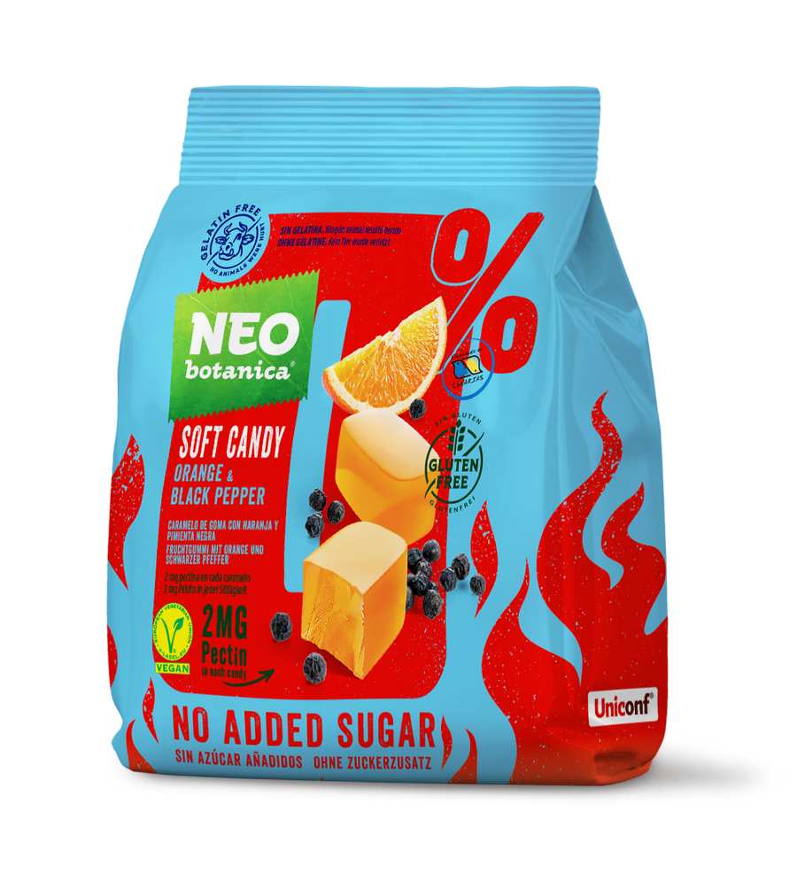 Gomitas Neo Botanica Naranja y Pimienta Negra sin azúcar 120g