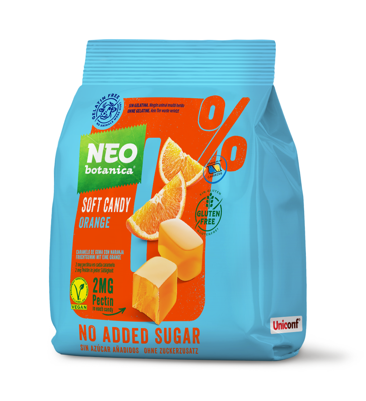 Gomitas Neo Botanica Naranja sin azúcar 120g