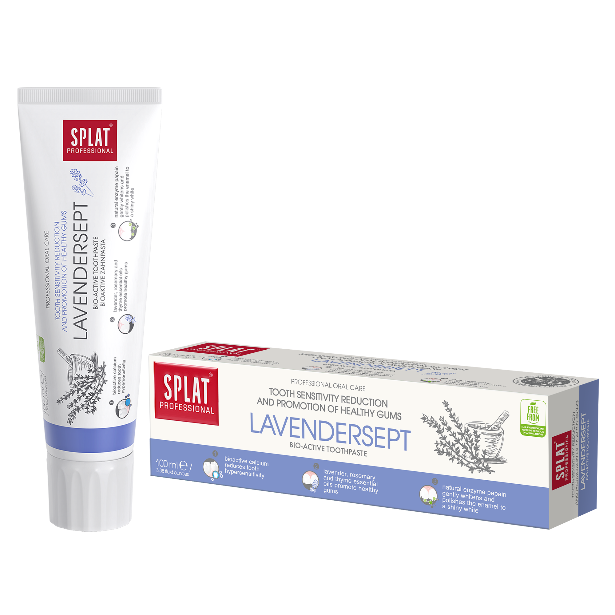 Pasta dental Splat Lavendersept con lavanda y romero 100ml