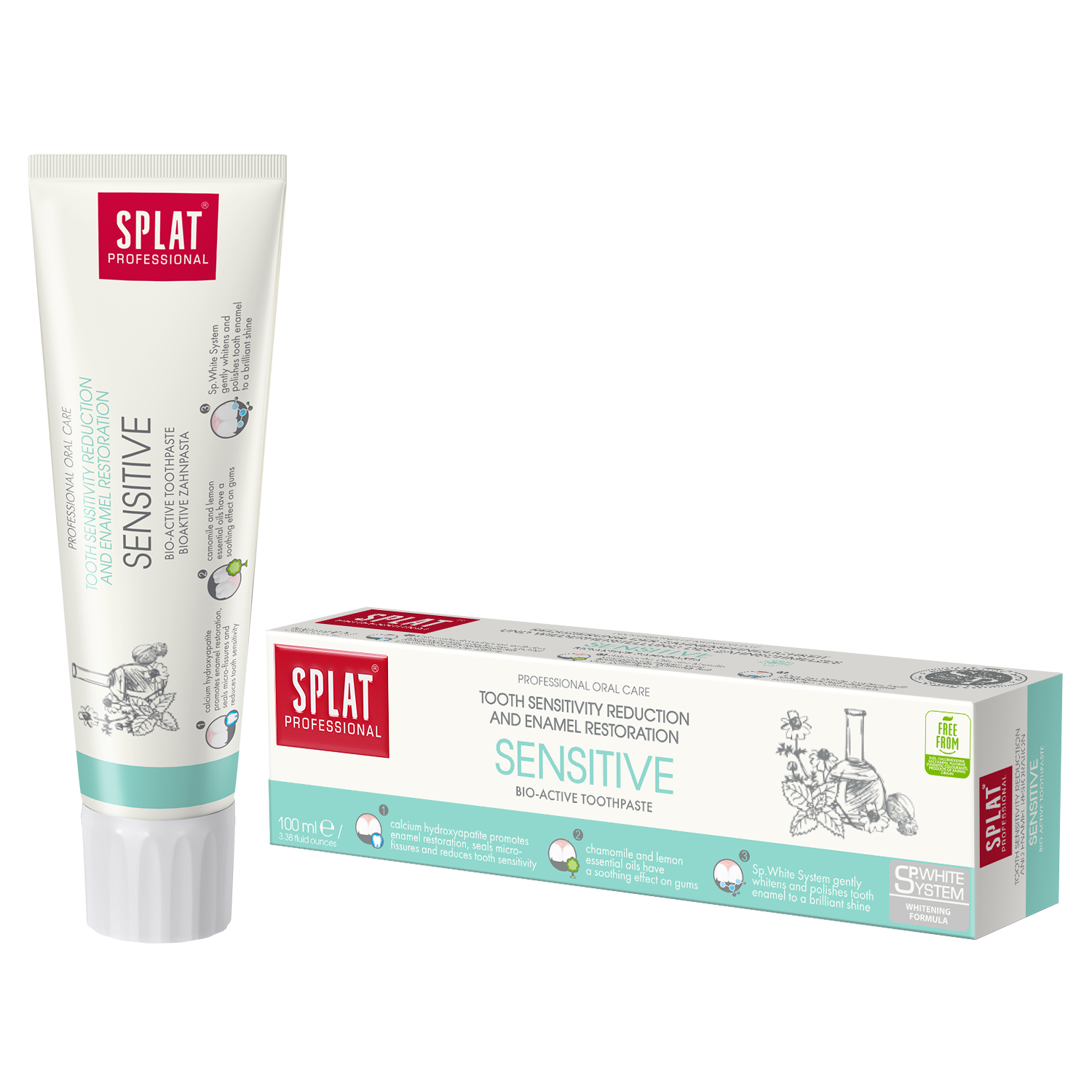 Pasta dental Splat Sensitive para dientes sensibles 100ml