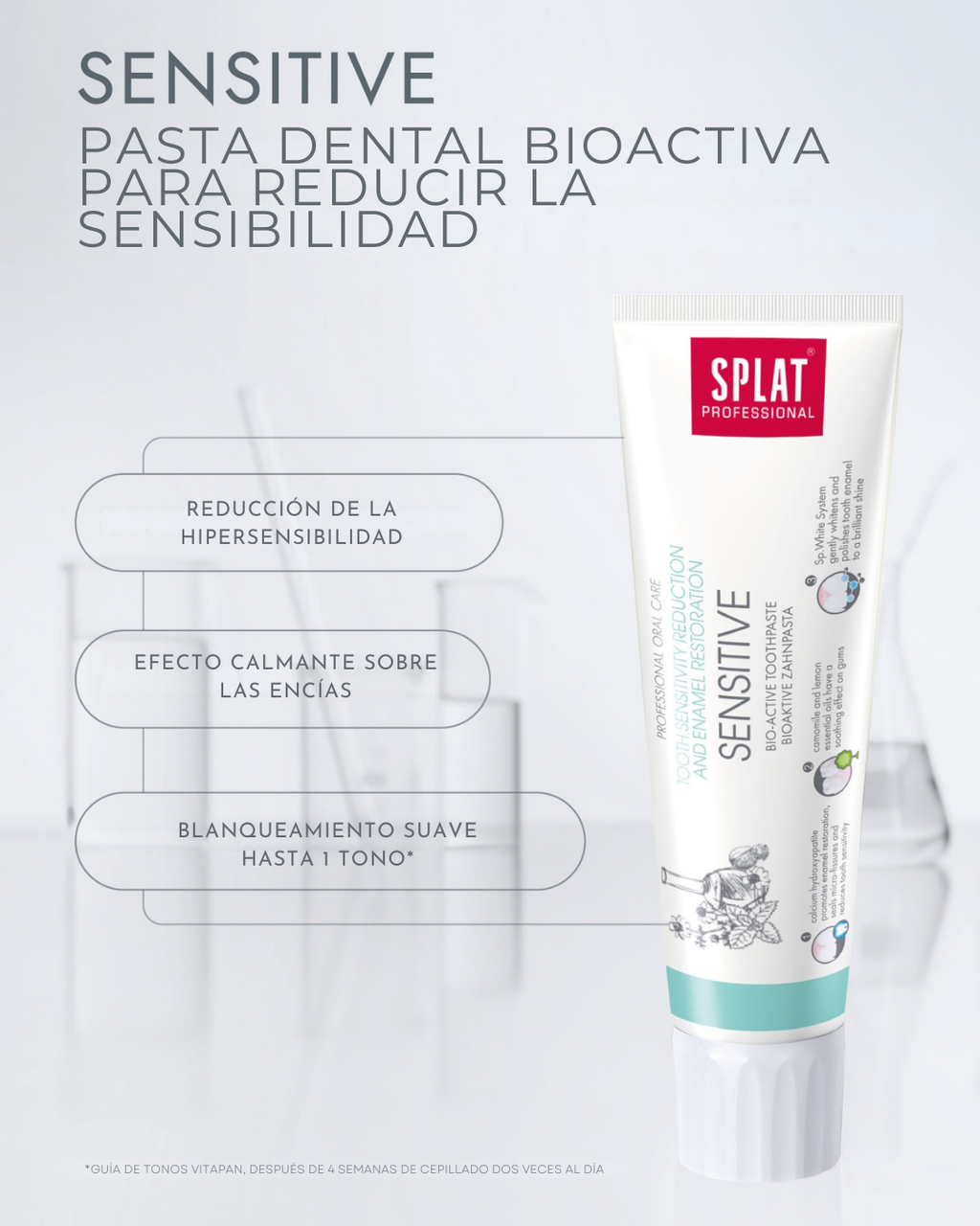 Pasta dental Splat Sensitive empaque secundario